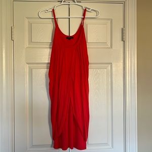 Fun slinky Maxim Dress in Salmon, Size Medium